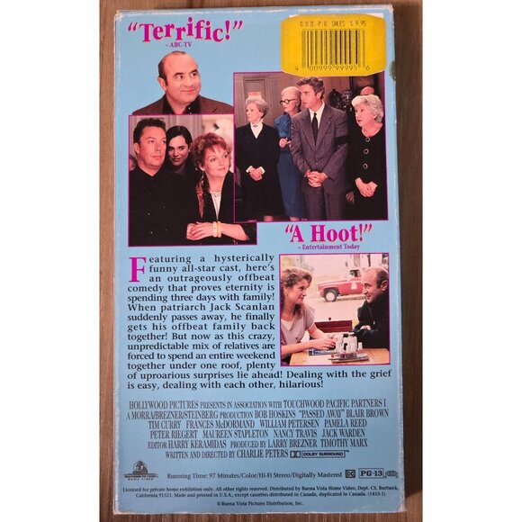 Passed Away (92) VHS (Tim Curry, Bob Hoskins, Nancy Travis) PG13 Comedy Movie - Picture 5 of 5